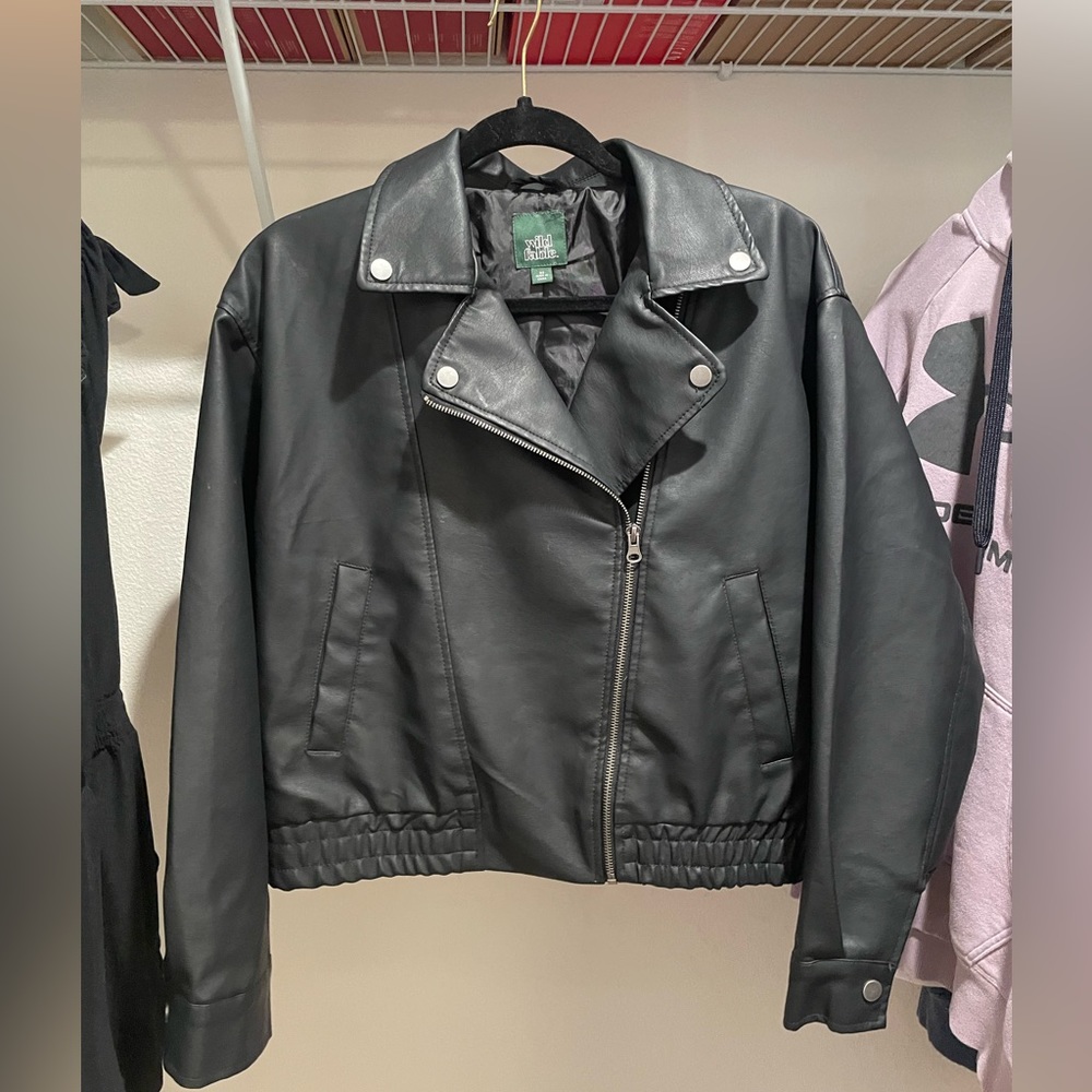 Wild Fable faux leather jacket -XS worn once (fits more like a medium)